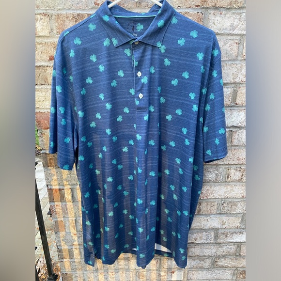 johnnie-O Men’s Shamrock Short Sleeve Polo Sz XL - Picture 1 of 6
